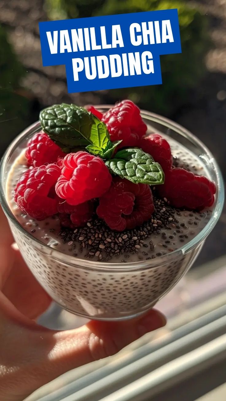 A bowl of creamy chia pudding, ready to be enjoyed as a healthy breakfast or snack.