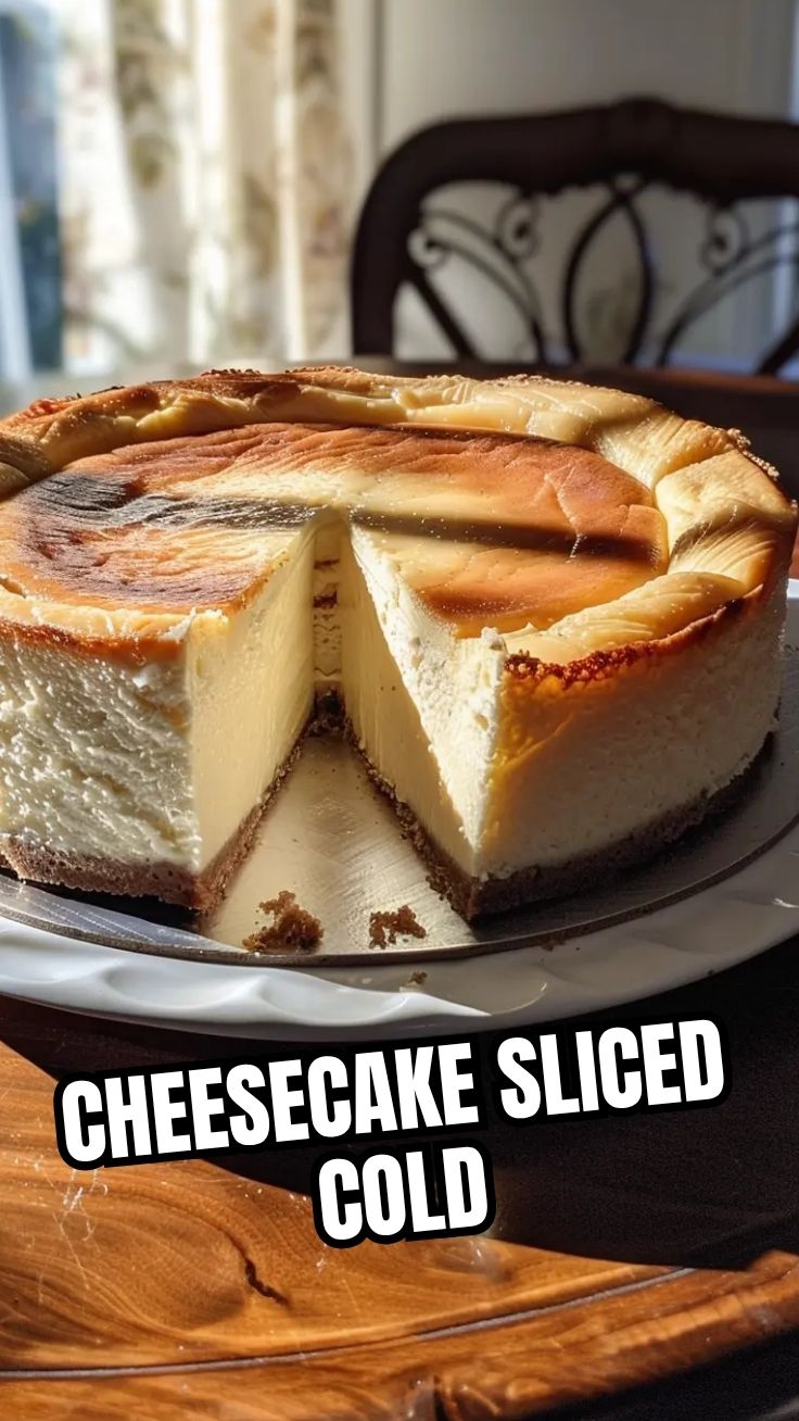 A slice of creamy cheesecake on a white plate