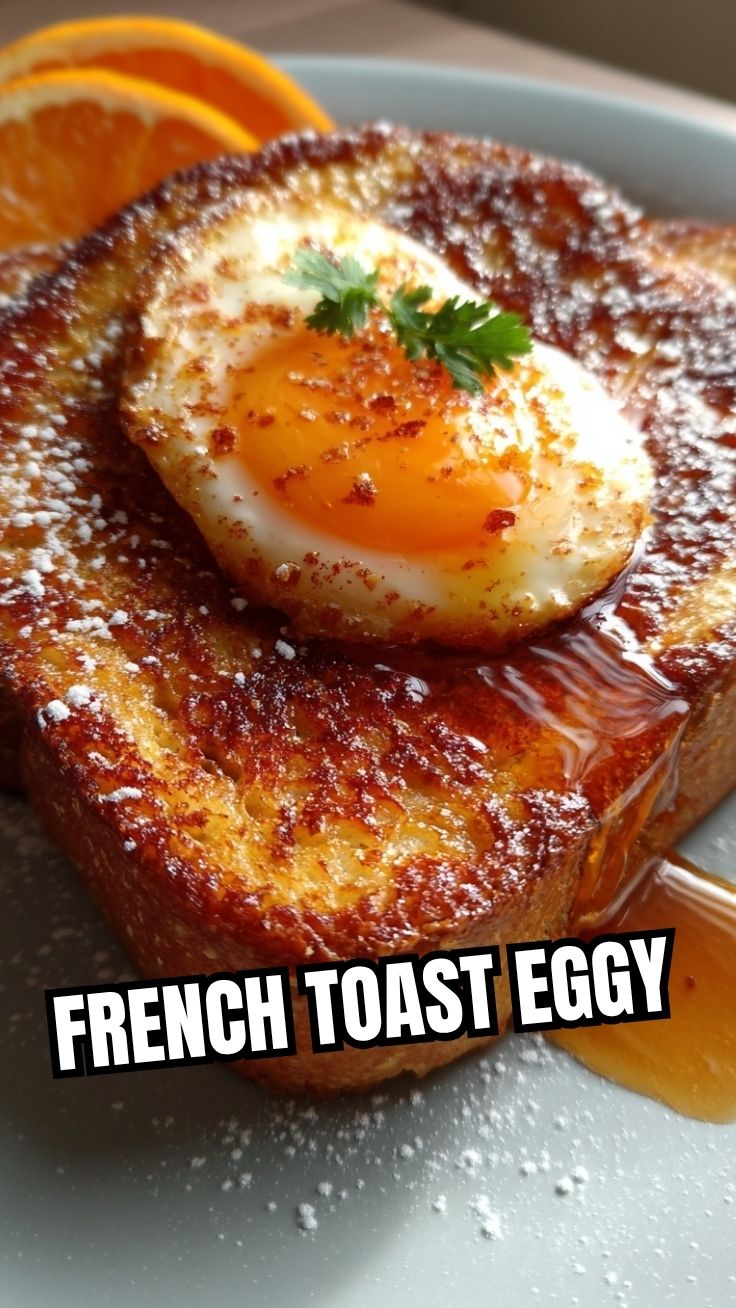 A plate of freshly made french toast, golden brown and fluffy