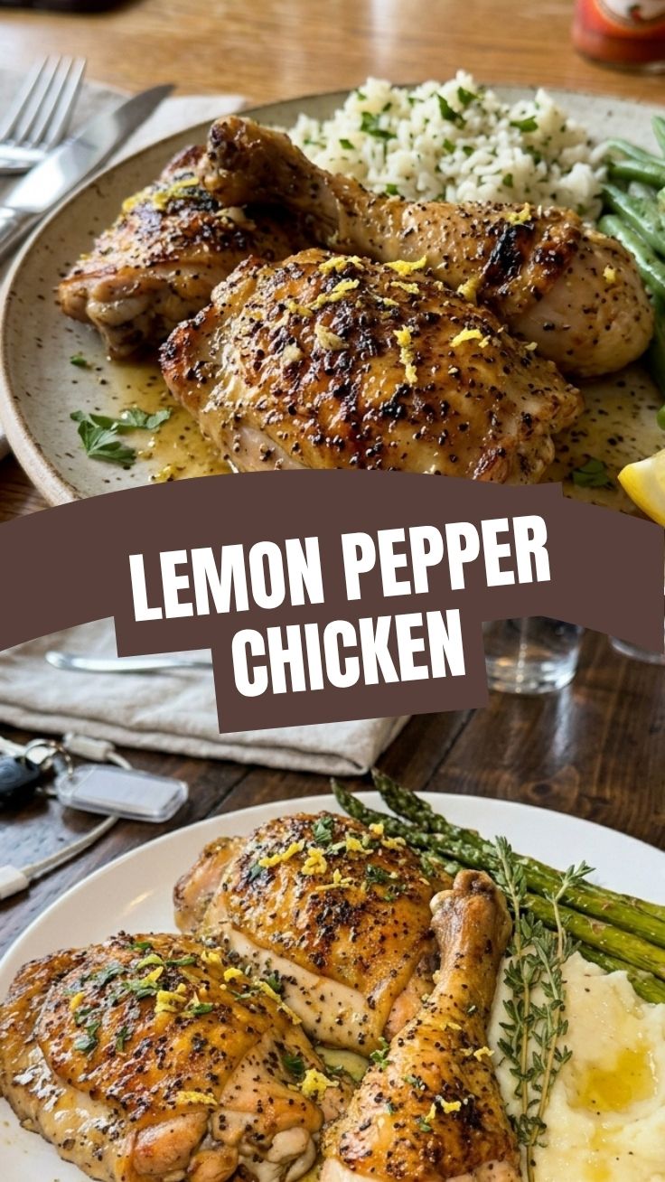 Delicious lemon pepper chicken dish, perfectly seasoned