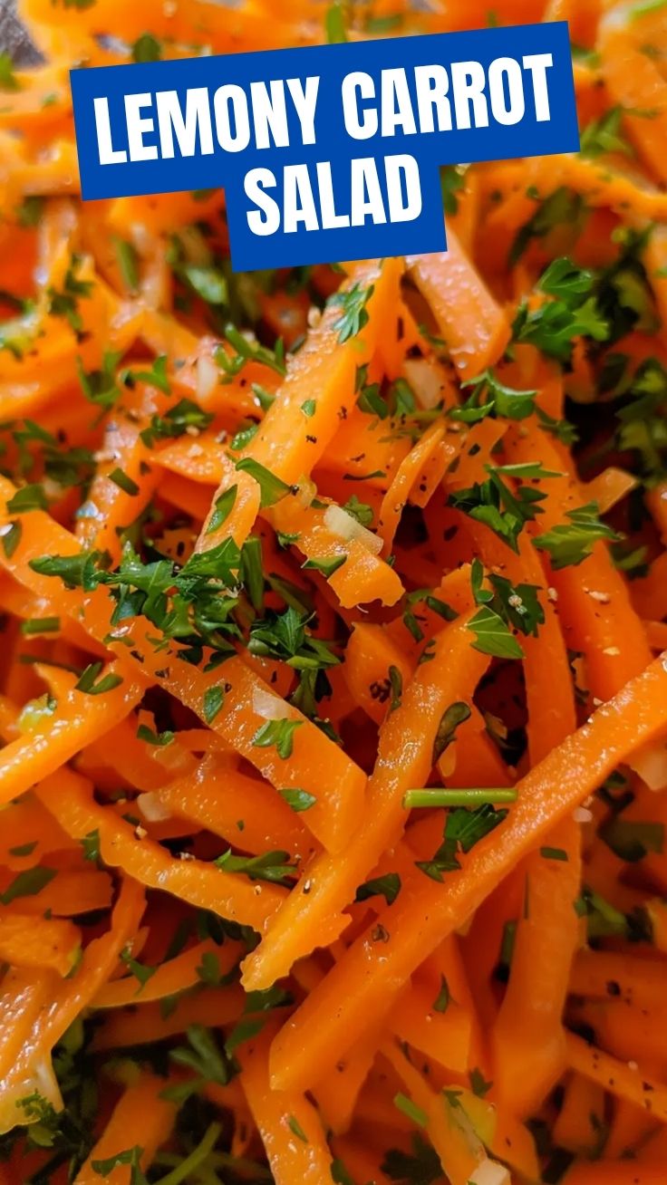 A vibrant bowl of the viral TikTok carrot salad, freshly prepared.