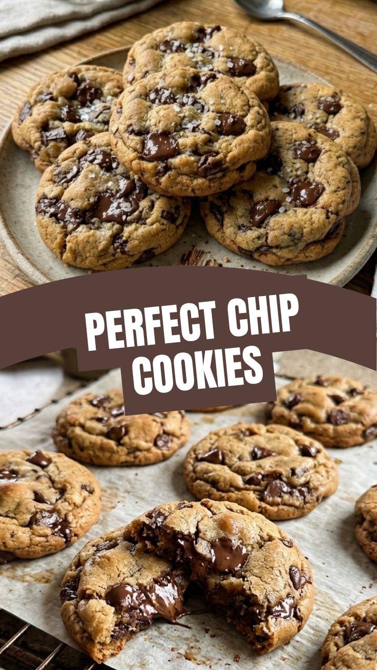 Freshly baked chocolate chip cookies on a cooling rack, slightly warm.